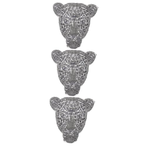 SHINEOFI 3 Stück Leopardenkopf Stickerei Patch zum Aufnähen Bestickter Applikations Bügelbild für Jeans Shirts Langlebiges Stoffmotiv Modisches DIY Zubehör für Kleidung und Jacken SHINEOFI 3 Stück Leopardenkopf Stickerei Patch zum Aufnähen Bestickter Applikations Bügelbild für Jeans Shirts Langlebiges Stoffmotiv Modisches DIY Zubehör für Kleidung und Jacken von SHINEOFI