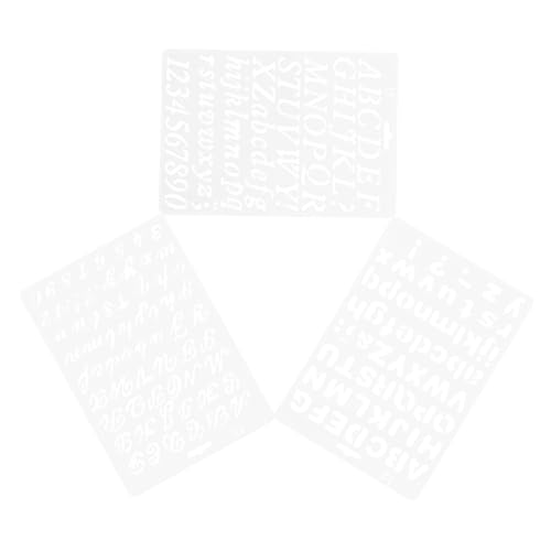 SHINEOFI 3 Stück Malvorlagen Schablonen Teiliges Wiederverwendbare Waschbare Diy Zeichen und Zahlenschablonen aus Robustem für Bastelarbeiten Holzschilder Heimdekoration SHINEOFI 3 Stück Malvorlagen Schablonen Teiliges Wiederverwendbare Waschbare Diy Zeichen und Zahlenschablonen aus Robustem für Bastelarbeiten Holzschilder Heimdekoration von SHINEOFI