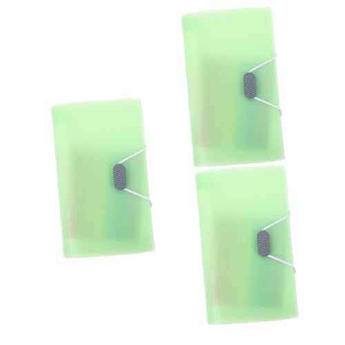 SHINEOFI 3 Stück Mappe Datei Büro Tasche Papier-Organizer-Ordner Schreibwaren coupon gutscheinheft buisiness organiser namenskärtchen Ordner-Organizer Aktenboxen für zu Hause Light Green von SHINEOFI