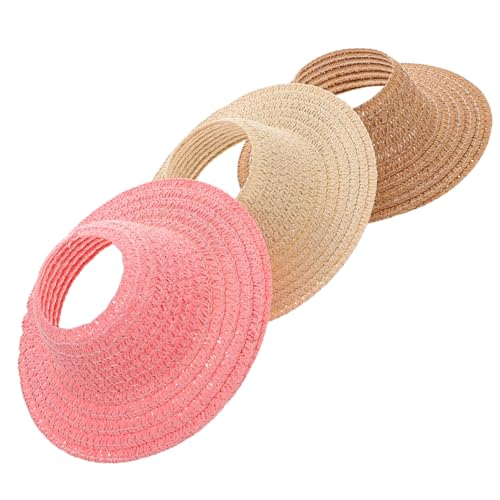SHINEOFI 3 Stück Miniatur strohhalm Hüte Open top Design Handgefertigte Kleine Puppenhüte Sommer Accessoires für DIY Basteln und Fotorequisiten SHINEOFI 3 Stück Miniatur strohhalm Hüte Open top Design Handgefertigte Kleine Puppenhüte Sommer Accessoires für DIY Basteln und Fotorequisiten von SHINEOFI