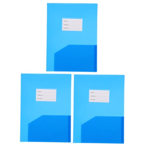 SHINEOFI 3 Stück Papiere Ordner besprechungsmappe aktenordner ordnee file organizer verstausack cartape Dokumentordner Datei Bindemittel Ordner für Prüfungsunterlagen Büro-Aktentasche Blue von SHINEOFI