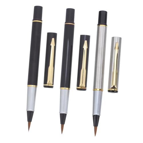SHINEOFI 3 Stück Pinselstifte Kalligraphie Chinesischer Handschreibstift Nachfüllbare Wasserpinselstifte Füllfederhalter Pinselstift Nachfüllbarer Füllfederhalter Kaligraphiestift SHINEOFI 3 Stück Pinselstifte Kalligraphie Chinesischer Handschreibstift Nachfüllbare Wasserpinselstifte Füllfederhalter Pinselstift Nachfüllbarer Füllfederhalter Kaligraphiestift von SHINEOFI