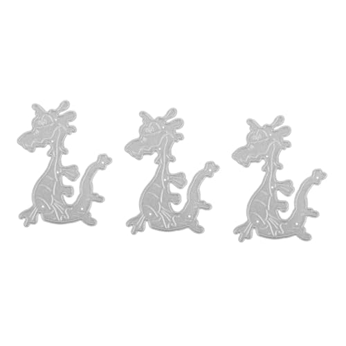 SHINEOFI 3 Stück Prägestempel aus Metall Stanzformen für die Kartenherstellung Stanzteile für die Kartenherstellung Schneiden Schablonen Vorlagen Party-Stanzformen Kohlenstoffstahl Silver von SHINEOFI