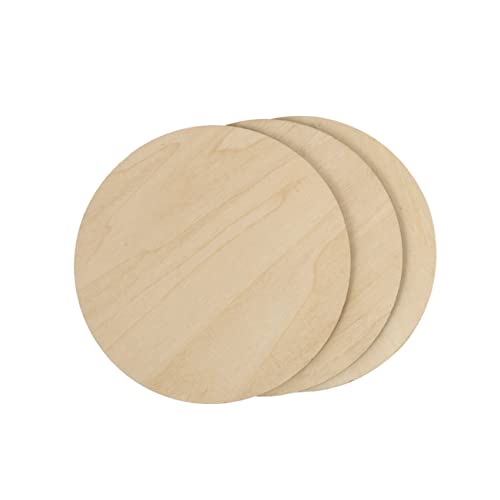 SHINEOFI 3 Stück Runde Unbearbeitete Holzscheiben zum Basteln Glatte Holzplatten für Diy Projekte für Malerei Beschriftung und Kreative Holzarbeiten Dicke SHINEOFI 3 Stück Runde Unbearbeitete Holzscheiben zum Basteln Glatte Holzplatten für Diy Projekte für Malerei Beschriftung und Kreative Holzarbeiten Dicke von SHINEOFI