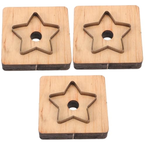 SHINEOFI 3 Stück Schneidwerkzeug sterben gestanzt Schneiden Stanzform für die Lederherstellung Lederstanze Lederstreifenschneider Stanzformen Holz Stanzform aus Leder DIY Lederform Metall von SHINEOFI