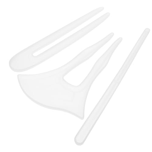 SHINEOFI 3 Stück Silikon Haarspangen Gießformen Flexibel Langlebig für DIY Epoxidharz Haarnadel Schmuckherstellung Kreative Haarstab Bastelformen für Geschenke und Handwerk SHINEOFI 3 Stück Silikon Haarspangen Gießformen Flexibel Langlebig für DIY Epoxidharz Haarnadel Schmuckherstellung Kreative Haarstab Bastelformen für Geschenke und Handwerk von SHINEOFI