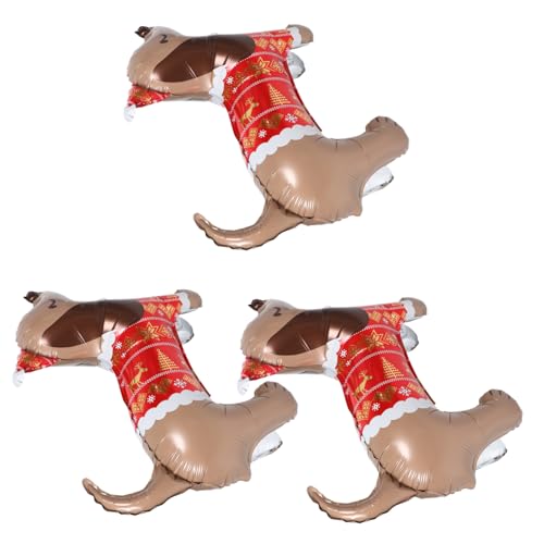 SHINEOFI 3 Stück Teiliges Aluminiumfolie Ballons in Cartoon-Hundform Wiederverwendbar Glänzend für Welpen-geburtstagsfeiern Haustier-mottopartys und Weihnachtsdekoration SHINEOFI 3 Stück Teiliges Aluminiumfolie Ballons in Cartoon-Hundform Wiederverwendbar Glänzend für Welpen-geburtstagsfeiern Haustier-mottopartys und Weihnachtsdekoration von SHINEOFI