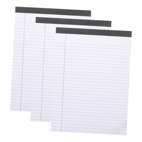 SHINEOFI 3 Stück Teiliges Notizblock Liniert Dickes Papier gegen Durchdrücken für Meetings und Studium Tragbare Schreibblöcke für Büro und Schule Strukturiertes Layout für Klare Notizen SHINEOFI 3 Stück Teiliges Notizblock Liniert Dickes Papier gegen Durchdrücken für Meetings und Studium Tragbare Schreibblöcke für Büro und Schule Strukturiertes Layout für Klare Notizen von SHINEOFI