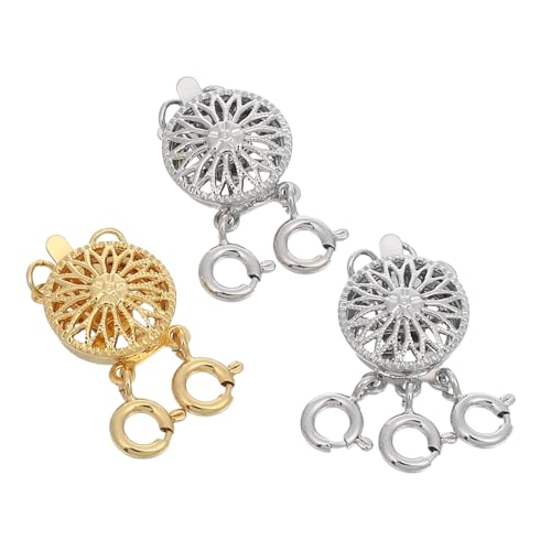 SHINEOFI 3 Stück Teiliges Schmuckverbinder für Mehrfach Halsketten Kupfer Necklace Separator zum Schichten Tangle Layering Verschluss für DIY Schmuck und Gestapelten Look SHINEOFI 3 Stück Teiliges Schmuckverbinder für Mehrfach Halsketten Kupfer Necklace Separator zum Schichten Tangle Layering Verschluss für DIY Schmuck und Gestapelten Look von SHINEOFI