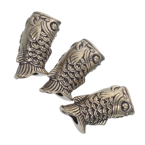 SHINEOFI 3 Stück Teiliges Vintage Kupfer Koi Fisch Anhänger Leichte Lanyard Perlen für DIY Schmuckherstellung Langlebiger Cupronickel Charme für Halsketten Armbänder Schlüsselanhänger und SHINEOFI 3 Stück Teiliges Vintage Kupfer Koi Fisch Anhänger Leichte Lanyard Perlen für DIY Schmuckherstellung Langlebiger Cupronickel Charme für Halsketten Armbänder Schlüsselanhänger und von SHINEOFI