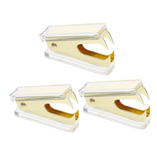 SHINEOFI 3 Stück Transparenter Acryl Heftklammerentferner mit Ergonomischem Design und Goldfarbenen Akzenten Robuster Leichter Büroklammerzieher für Zuhause Büro und Unterwegs SHINEOFI 3 Stück Transparenter Acryl Heftklammerentferner mit Ergonomischem Design und Goldfarbenen Akzenten Robuster Leichter Büroklammerzieher für Zuhause Büro und Unterwegs von SHINEOFI