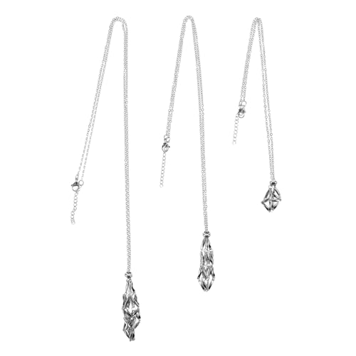 SHINEOFI 3 Stück Verstellbare Edelstahlkette mit Kristallkäfig für Diy Schmuck und Kreative Bastelprojekte SHINEOFI 3 Stück Verstellbare Edelstahlkette mit Kristallkäfig für Diy Schmuck und Kreative Bastelprojekte von SHINEOFI
