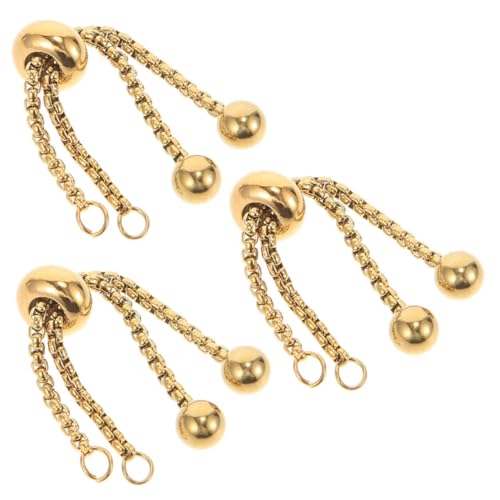 SHINEOFI 3 Stück Verstellbare Verlängerungskette mit Perlendetail Teiliges Goldfarben Schiebekette für Armband und Halskette DIY Schmuckzubehör für Kreative Bastelprojekte SHINEOFI 3 Stück Verstellbare Verlängerungskette mit Perlendetail Teiliges Goldfarben Schiebekette für Armband und Halskette DIY Schmuckzubehör für Kreative Bastelprojekte von SHINEOFI