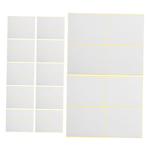 SHINEOFI 30 Blatt Beschreibbare Aufkleber Etiketten Adress Versandaufkleber Zum Beschriften – Mehrzweck Für Küche Schule Büro Werkstatt 4 Pro Blatt SHINEOFI 30 Blatt Beschreibbare Aufkleber Etiketten Adress Versandaufkleber Zum Beschriften – Mehrzweck Für Küche Schule Büro Werkstatt 4 Pro Blatt von SHINEOFI