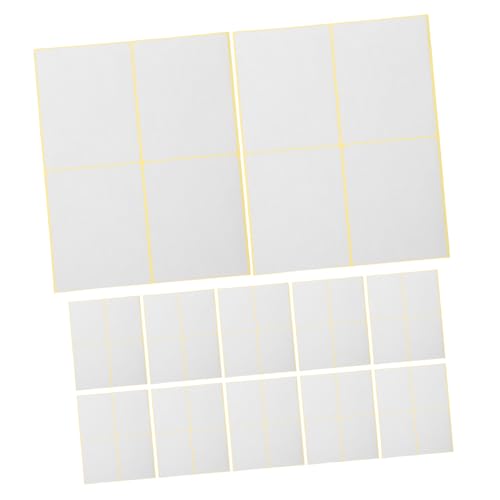 SHINEOFI 30 Blatt Etiketten Für Aktenordner Blanko Aufkleber Beschreibbare Selbstklebende Etiketten Für Gläser Schachteln Umschläge Schule Büro Küche Und Versand 4 Pro Blatt SHINEOFI 30 Blatt Etiketten Für Aktenordner Blanko Aufkleber Beschreibbare Selbstklebende Etiketten Für Gläser Schachteln Umschläge Schule Büro Küche Und Versand 4 Pro Blatt von SHINEOFI