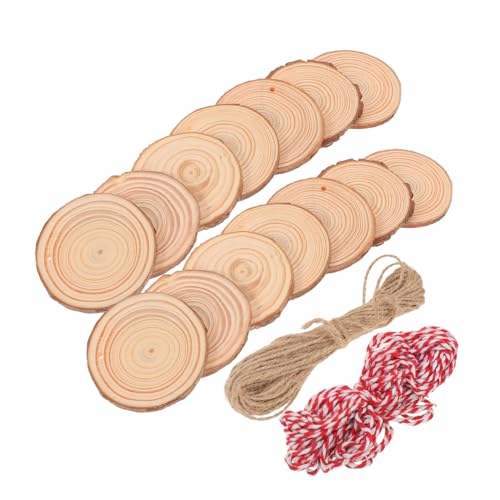 SHINEOFI 30 Stk. Rundscheiben Aus Kiefernholz Holzscheiben Kunst Holzrohlinge Zum Basteln Holzringe Für Handwerk Holzscheiben Basteln Holzhandwerk Holzrunden Für Handwerksrunden Hölzern von SHINEOFI