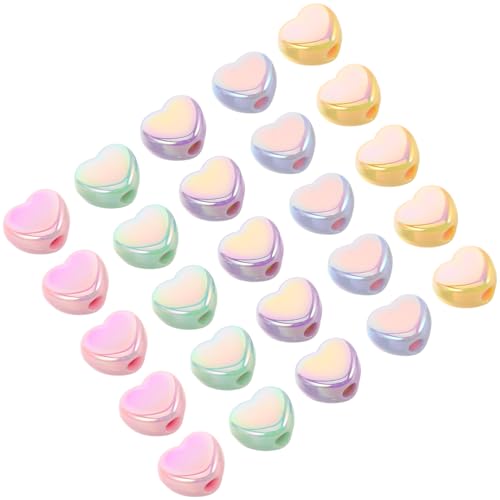 SHINEOFI 30 Stück Bunte Acryl Charms für Diy Armbandherstellung Handyanhänger und Schmuckprojekte Lose Spacer Beads für Kreative Bastelideen von SHINEOFI