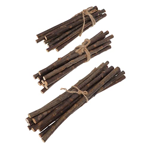 SHINEOFI 30 Stück DIY Holzstäbchen Natürliche Holzäste für Kreative Bastelprojekte für Dekoration Kränze und Heimdeko Sicher und Geruchlos Längen von SHINEOFI