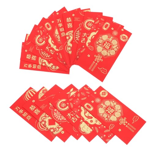 SHINEOFI 30 Stück Ehe Red Envelope -umschlag Chinesische Festdekorationen Hochzeitsumschlag Geldumschläge Chinesisches Neujahrsumschlag Chinesische Neujahrsdekorationen Papier Rot von SHINEOFI