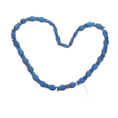 SHINEOFI 30 Stück Glasfischperlen Zur Schmuckherstellung: Matte Kleine Perlen Für Diy-armbänder, Halsketten, Basteln, themen-accessoires, Handarbeitsbedarf von SHINEOFI