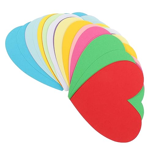 SHINEOFI 30 Stück Liebe Handpapierschnitt Kindergarten Bunte Papierausschnitte Herzausschnitte Klassenzimmerdekorationen Wanddekoration Zurück Zum Schuldekor Herzförmige Karte Herzaufkleber von SHINEOFI