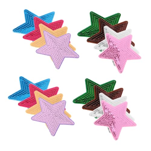 SHINEOFI 30 Stück Paillettenabzeichen Stoffaufkleber funkelnes auf Flecken Paillettenapplikationen Sternstoffflecken Lustige Aufnäher zum Aufbügeln Sternpine Patches Plastik Rosa SHINEOFI 30 Stück Paillettenabzeichen Stoffaufkleber funkelnes auf Flecken Paillettenapplikationen Sternstoffflecken Lustige Aufnäher zum Aufbügeln Sternpine Patches Plastik Rosa von SHINEOFI