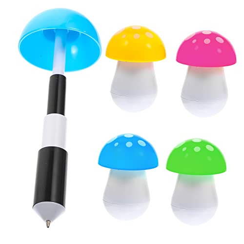 SHINEOFI 30 Stück Pilz-Kugelschreiber Pilzstift süße Stifte Filzstifte Stifte mit feiner Spitze Pilz-Partygeschenk cutermesserser ballpoint pen Studentenpreis Cartoon-Stifte Plastik von SHINEOFI