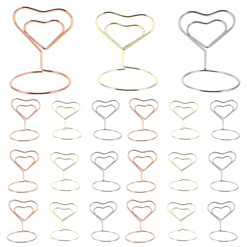SHINEOFI 30 Stück Platzkarten Clips für Hochzeiten Partys und Fotos Vielseitige Ständer für Tischdekoration und Effiziente Organisation von Notizen und Visitenkarten von SHINEOFI