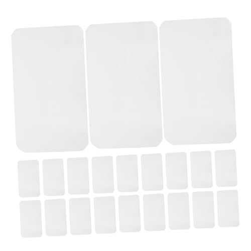 SHINEOFI 30 Stück Rechteckige Druckbare Thermoetiketten für Diy Selbstklebende Bastelprojekte Weiß von SHINEOFI