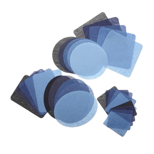 SHINEOFI 30 Stück Teiliges Denim Patches zum Aufnähen Jeans Reparaturflicken Kleidung Aufnäher für Jacken Rucksäcke mit Starkem Haftkleber und Dekorativen Motiven für DIY Kleiderflicken SHINEOFI 30 Stück Teiliges Denim Patches zum Aufnähen Jeans Reparaturflicken Kleidung Aufnäher für Jacken Rucksäcke mit Starkem Haftkleber und Dekorativen Motiven für DIY Kleiderflicken von SHINEOFI