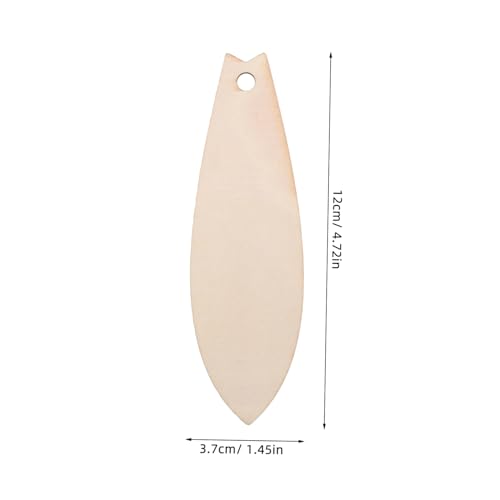 SHINEOFI 30 Stück Teiliges Hängende Blanke Holz Surfbrettformen zum Bemalen Robuste DIY Holzscheiben für Sommerparty und Stranddekoration Vielseitig für Graffiti und Bastelprojekte von SHINEOFI