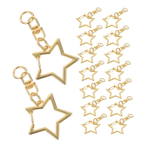 SHINEOFI 30 Stück Teiliges Metall Schlüsselanhänger mit Drehbarem Karabinerhaken Sternförmige Federschnappverschlüsse und Offener Sprungring für DIY Schmuck und Bastelprojekte SHINEOFI 30 Stück Teiliges Metall Schlüsselanhänger mit Drehbarem Karabinerhaken Sternförmige Federschnappverschlüsse und Offener Sprungring für DIY Schmuck und Bastelprojekte von SHINEOFI