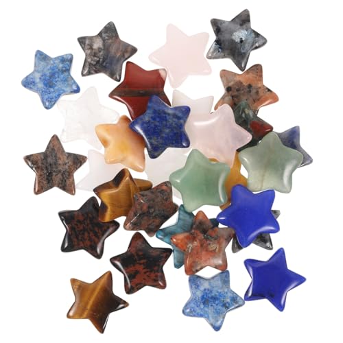 SHINEOFI 30 Stück Teiliges Natürliche Kristall Stern Steine Zarte Dekorative Steine für Schreibtisch und Büro Bunte Mischung Stilvolle Desktop Dekoration für Zuhause und Arbeitsplatz SHINEOFI 30 Stück Teiliges Natürliche Kristall Stern Steine Zarte Dekorative Steine für Schreibtisch und Büro Bunte Mischung Stilvolle Desktop Dekoration für Zuhause und Arbeitsplatz von SHINEOFI
