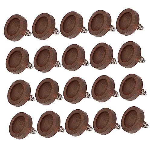 SHINEOFI 30 Stück Teiliges Ohrring Basis Holzrohlinge DIY Ohrstecker Unterteile für Schmuckherstellung Ohrring Stecker Basteln Zubehör für Erwachsene von SHINEOFI