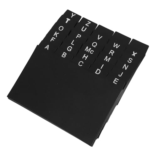 SHINEOFI 30 Stück Teiliges Set Schwarze PP Karteikarten Trenner für Effiziente Dokumentenorganisation Langlebig und Vielseitig Einsetzbar für Zuhause und Büro SHINEOFI 30 Stück Teiliges Set Schwarze PP Karteikarten Trenner für Effiziente Dokumentenorganisation Langlebig und Vielseitig Einsetzbar für Zuhause und Büro von SHINEOFI