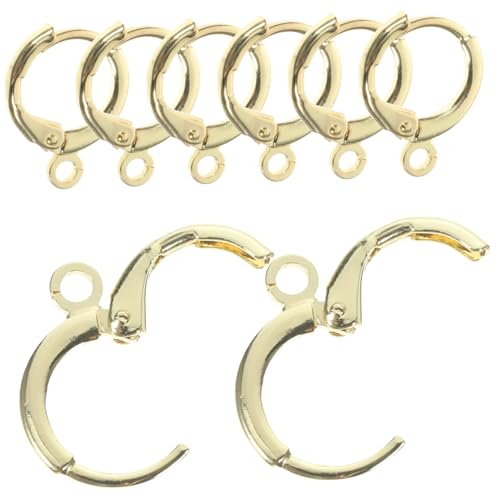 SHINEOFI 30 Stück Teiliges Vergoldete Französische Ohrhaken für DIY Ohrschmuck Handgefertigte Ohrhänger Zubehör Hypoallergene Ohrhaken für Damen und Mädchen Schmuckherstellung von SHINEOFI