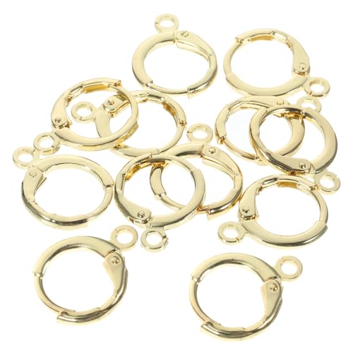 SHINEOFI 30 Stück Teiliges Vergoldete Ohrhaken für Damen Langlebige DIY Ohrring Zubehör aus Metall für Schmuckherstellung und Ohrringgestaltung von SHINEOFI