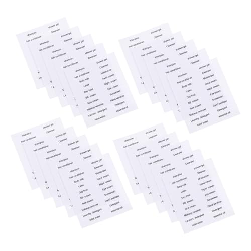 SHINEOFI 30 Stück Wasserfeste Etiketten für Reiseflaschen Praktische Labels für Badezimmer Organisation von und Plastikbehältern für Toilettenartikel und Reisen SHINEOFI 30 Stück Wasserfeste Etiketten für Reiseflaschen Praktische Labels für Badezimmer Organisation von und Plastikbehältern für Toilettenartikel und Reisen von SHINEOFI