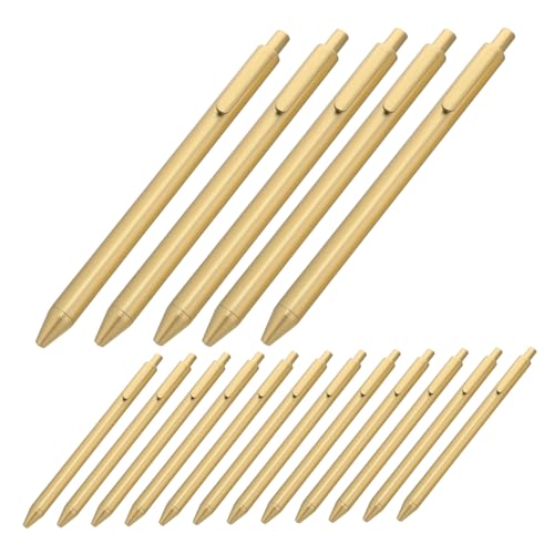 SHINEOFI 30 Stück kugelschreiber mit namen Goldener Stift Business Retractable Stifte Multicolon -Kugelschreiber Versenkbare mehrfarbige Stifte zum Schreiben von SHINEOFI