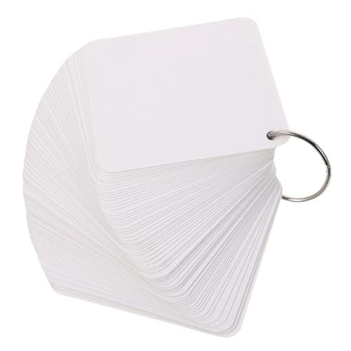 SHINEOFI 300 Blatt Blanko Karten Papier Karten für DIY Basteln Memo Lernkarten Vintage Papier mit Glatter Oberfläche Leicht Tragbar Vielseitig Nutzbar von SHINEOFI