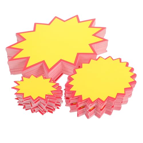 SHINEOFI 300 Stück Garagenverkaufsschilder, Verkaufsschilder, Supermarkt-preisschilder Für Den Einzelhandel, Leere Etiketten Für Ladenhof-burst-schilder Für Werbung SHINEOFI 300 Stück Garagenverkaufsschilder, Verkaufsschilder, Supermarkt-preisschilder Für Den Einzelhandel, Leere Etiketten Für Ladenhof-burst-schilder Für Werbung von SHINEOFI