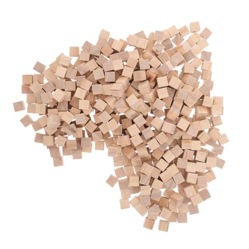 SHINEOFI 300 Stück Holzbausteine Ungeschliffen Natürliche Holzblöcke für Bastelprojekte Kreative Spielzeuge für DIY und Bildungszwecke von SHINEOFI