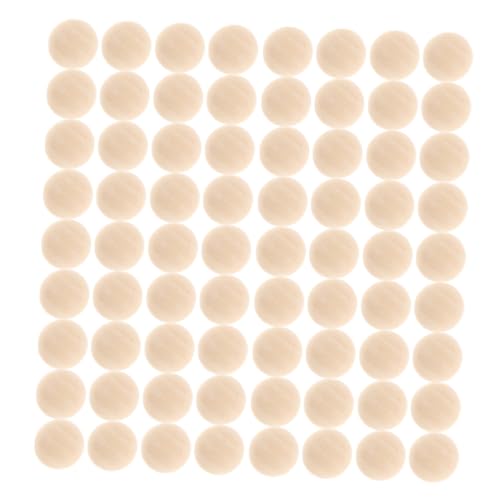 SHINEOFI 300 Stück Holzperlen Perlen zum Basteln unfertige Halbkugel zum Bemalen halb bastelt naturkugeln zum malen holz kugeln Bastelperlen selber machen Mini-Holzkugel DIY-Perlen Beige von SHINEOFI