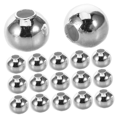 SHINEOFI 300 Stück Metall Abstandsperlen Lose Eisenperlen Für Selbstgemachte Armbänder Halsketten Und Schlüsselanhänger Schmuck Bastelbedarf Zubehör Silber SHINEOFI 300 Stück Metall Abstandsperlen Lose Eisenperlen Für Selbstgemachte Armbänder Halsketten Und Schlüsselanhänger Schmuck Bastelbedarf Zubehör Silber von SHINEOFI