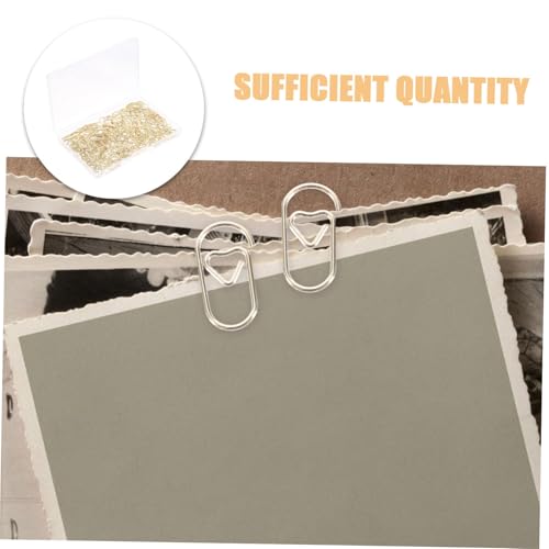 SHINEOFI 300 Stück Mini Metall Büroklammern Herzförmige Papierklammern Kleine Love Clips für Dokumente Sortieren Organisieren Tragbare Metallklammern für Büro Schule Journal SHINEOFI 300 Stück Mini Metall Büroklammern Herzförmige Papierklammern Kleine Love Clips für Dokumente Sortieren Organisieren Tragbare Metallklammern für Büro Schule Journal von SHINEOFI