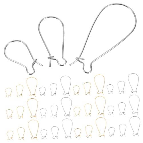 SHINEOFI 300 Stück Ohrringhaken Silber und Gold Leichte DIY Schmuckzubehör für Filigrane Ohrhänger Handgefertigte Ohrringe Bastelbedarf SHINEOFI 300 Stück Ohrringhaken Silber und Gold Leichte DIY Schmuckzubehör für Filigrane Ohrhänger Handgefertigte Ohrringe Bastelbedarf von SHINEOFI