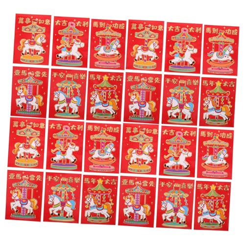 SHINEOFI 300 Stück Pferdejahr Rote Umschläge mit Cartoon Design Robuste Cash Envelopes für Frühlingsfest Hochzeit Geburtstag Familienfeier Vielseitige Hongbao Geschenkumschläge SHINEOFI 300 Stück Pferdejahr Rote Umschläge mit Cartoon Design Robuste Cash Envelopes für Frühlingsfest Hochzeit Geburtstag Familienfeier Vielseitige Hongbao Geschenkumschläge von SHINEOFI