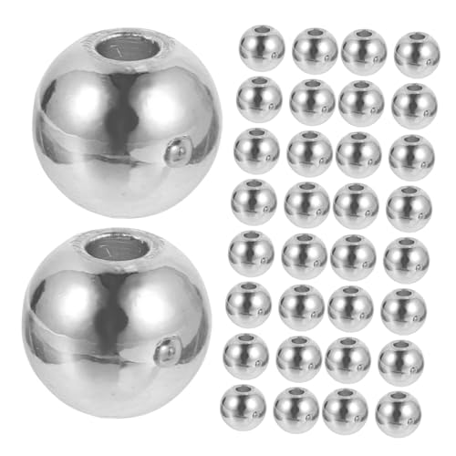 SHINEOFI 300 Stück Schmuckzubehör Perlen Schmuckabstandshalter Zur Herstellung Von Schmuck Lose Spacer-schmuckperlen Spacer Perlen Basteln Sie Abstandsperlen Für Schmuck Kupfer Silber von SHINEOFI