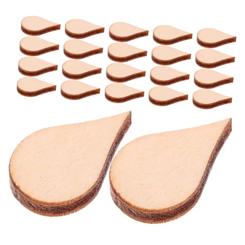 SHINEOFI 300 Stück Unbehandelte Holzausschnitte Tropfenförmige Holzscheiben Für Heimwerkerarbeiten – Unbehandelte Holzanhänger Zum Bemalen Und Herstellen Von Schmuck SHINEOFI 300 Stück Unbehandelte Holzausschnitte Tropfenförmige Holzscheiben Für Heimwerkerarbeiten – Unbehandelte Holzanhänger Zum Bemalen Und Herstellen Von Schmuck von SHINEOFI