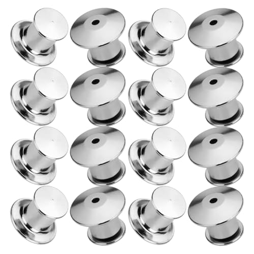 SHINEOFI 30Stücke Metall Anstecknadelrücken mit Verriegelungsmechanismus Sichere Stifthalter für Krawatten Kleidung und Accessoires Kupferkappen Vielseitig Einsetzbar für von SHINEOFI